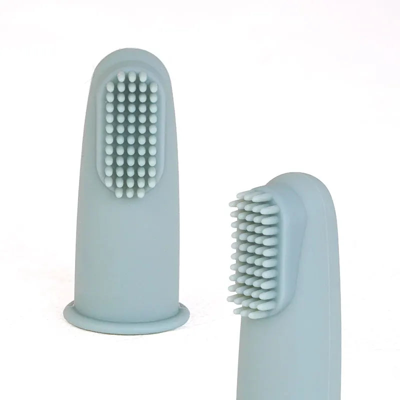Kidslands® | Brosse à Dents Doigt Bébé Silicone Sans BPA – Set Hygiène Dentaire