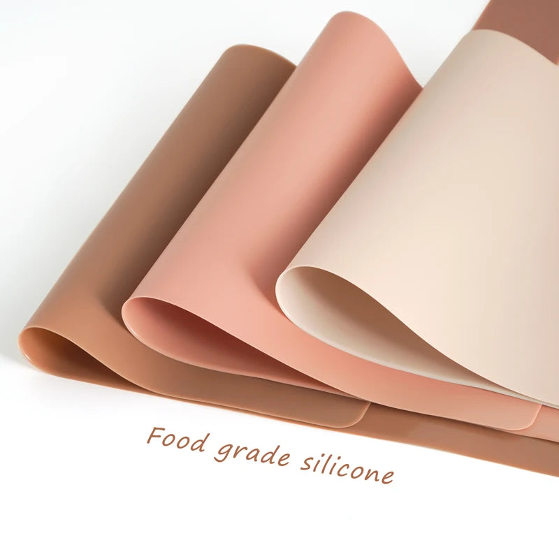 Kidslands® - Tapis de Table pour Chaise Haute en Silicone – Set Repas Bébé Couleur Unie - sans BPA