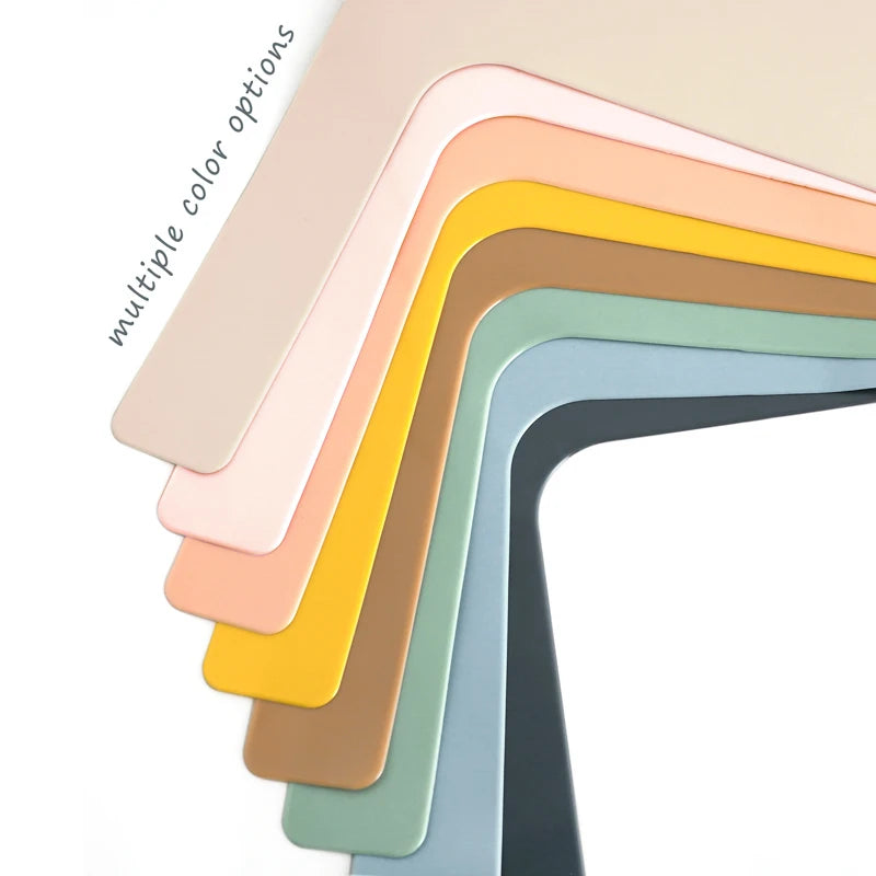 Kidslands® - Tapis de Table pour Chaise Haute en Silicone – Set Repas Bébé Couleur Unie - sans BPA
