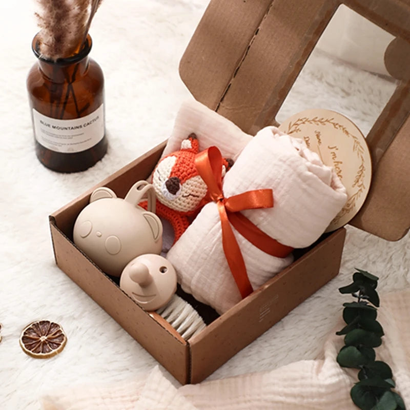 Kidslands® | Coffret Naissance Bébé – Set Cadeau - 7 pièces