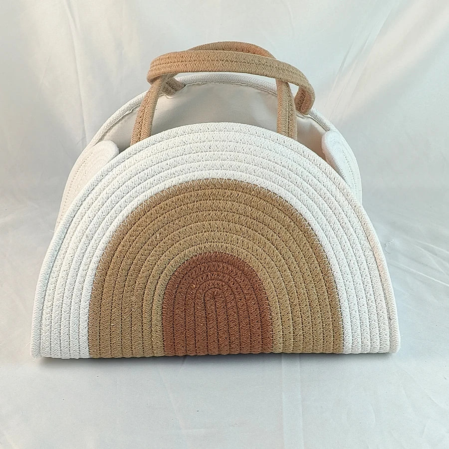 Kidslands® | Panier de Rangement Portable Bébé avec Poignées – Organisateur Pour Couches, Jouets & Accessoires