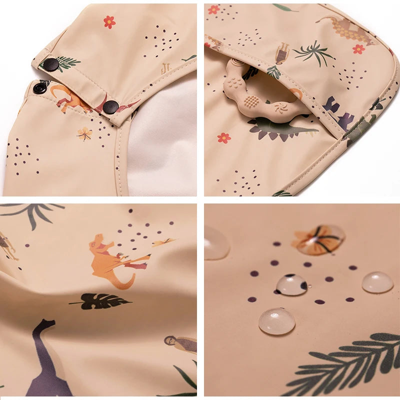 Kidslands® | Bavoir waterproof manches longues – Anti-taches