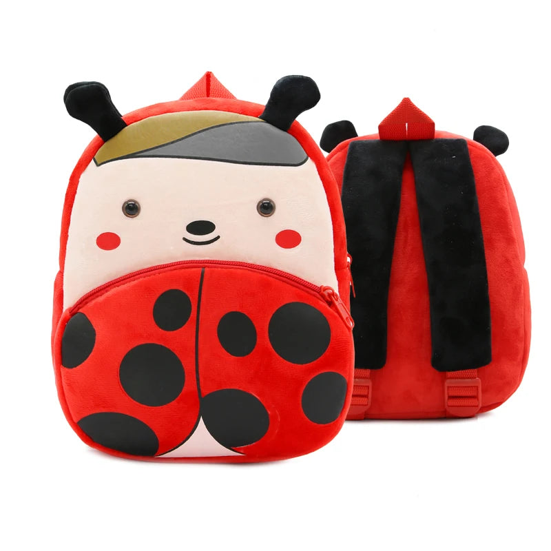 Kidslands® - Sac à Dos Enfant Peluche Animal – Sac Crèche & Maternelle Mixte Doux et Coloré