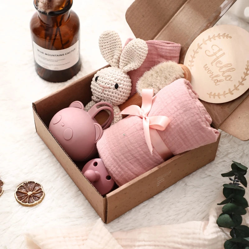 Kidslands® | Coffret Naissance Bébé – Set Cadeau - 7 pièces