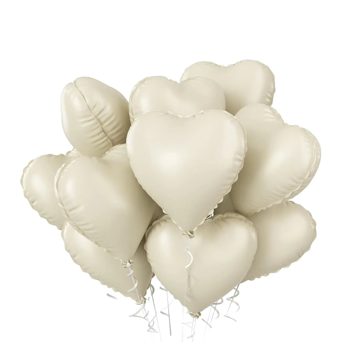 Kidslands® | Ballons Cœur Crème 10 pièces – Déco Anniversaire, Baby Shower, Mariage