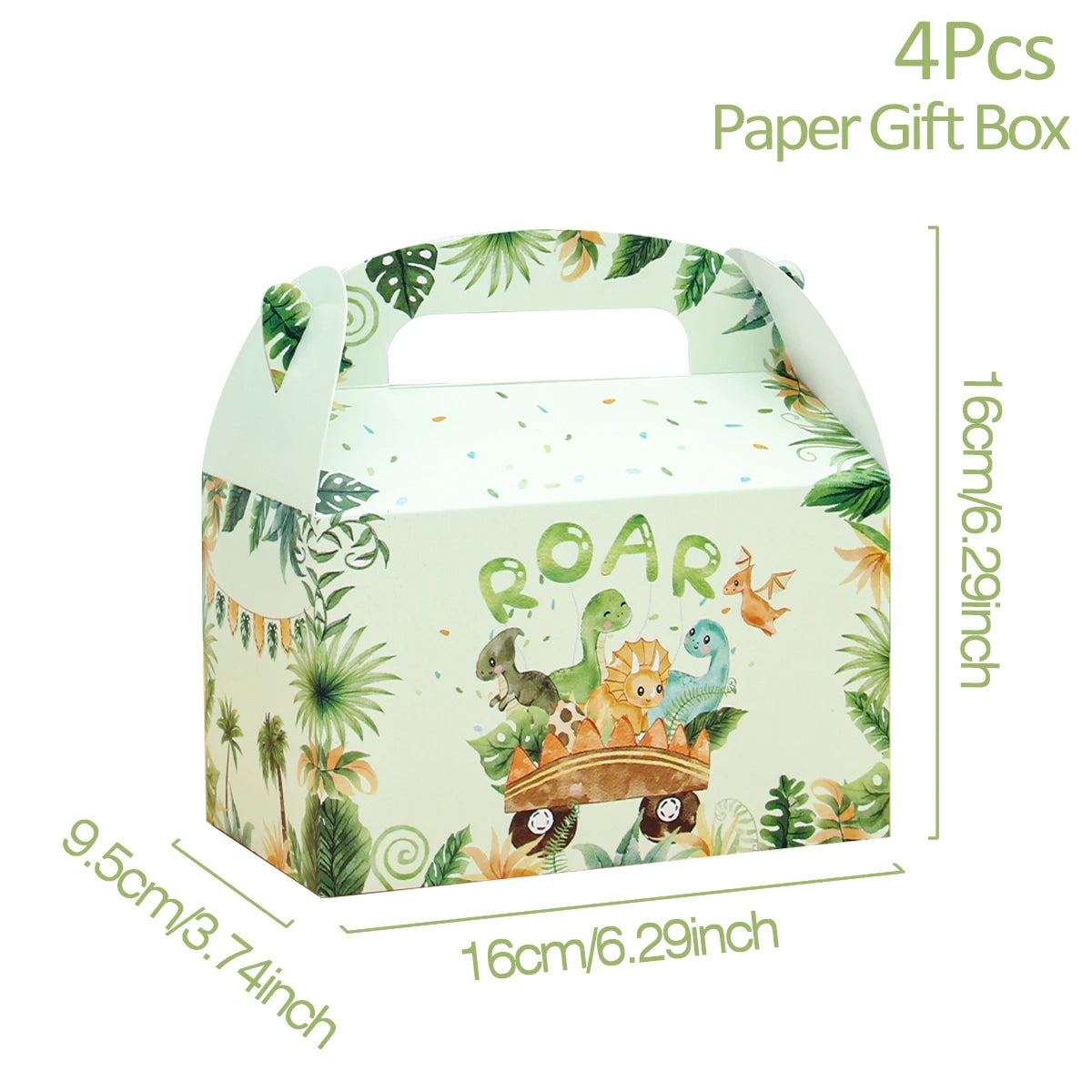 Kidslands® - Présentoir à Cupcakes Dinosaure & Accessoires Anniversaire Thème Dino : Box Bonbons, Décorations