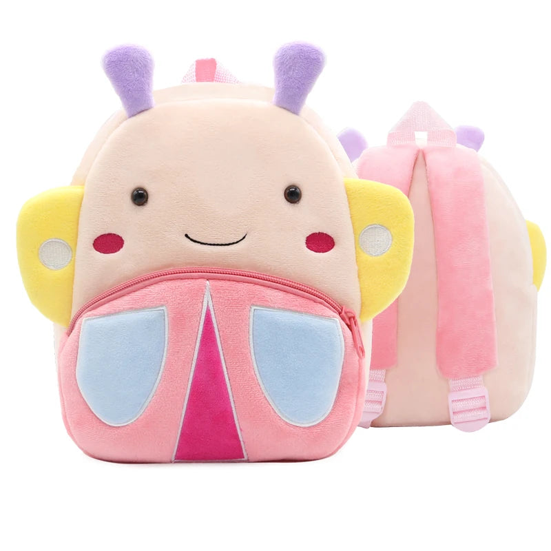 Kidslands® - Sac à Dos Enfant Peluche Animal – Sac Crèche & Maternelle Mixte Doux et Coloré