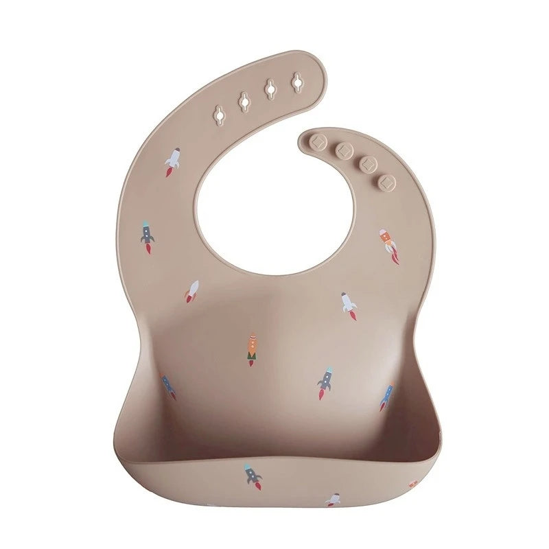 Kidslands® | Bavoir bébé en silicone souple – Minimaliste