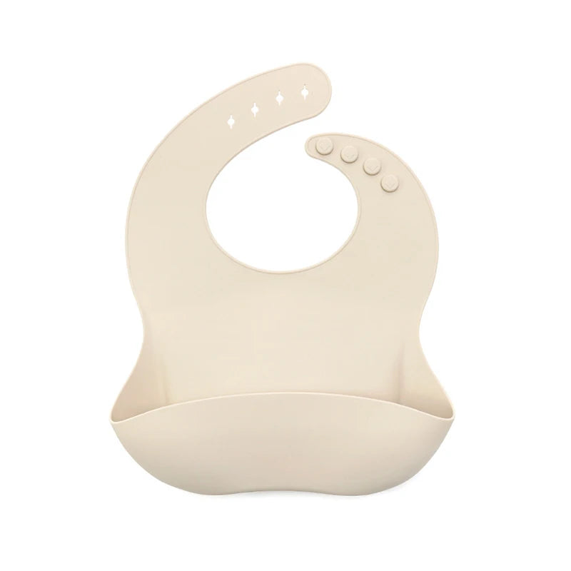 Kidslands® | Bavoir bébé en silicone souple – Minimaliste