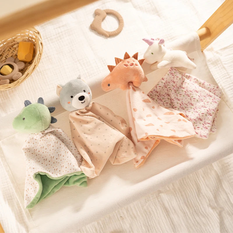 Kidslands® | Doudou bébé en tissu doux – Peluche apaisante dès la naissance