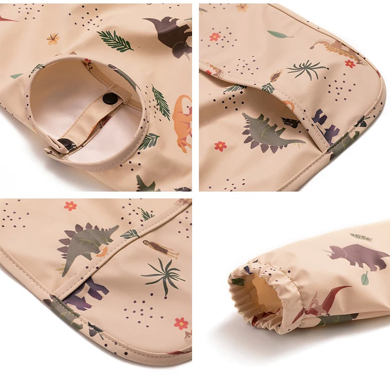 Kidslands® | Bavoir waterproof manches longues – Anti-taches