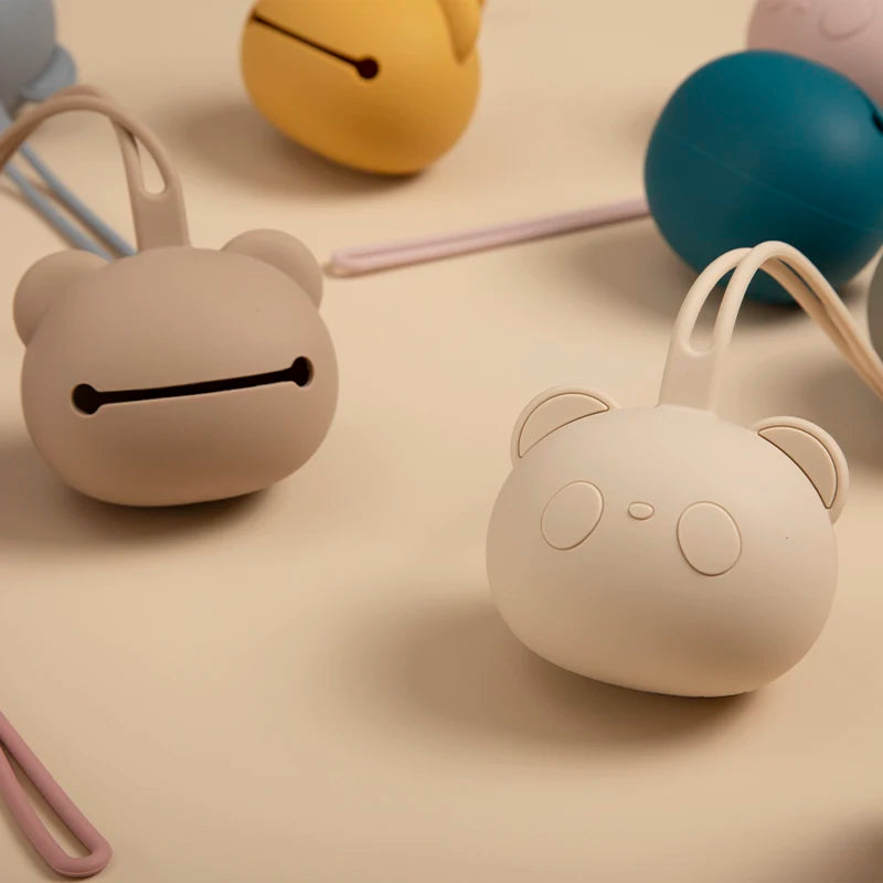 Kidslands® | Boîte porte-tétine en silicone alimentaire – Nomade & sans BPA