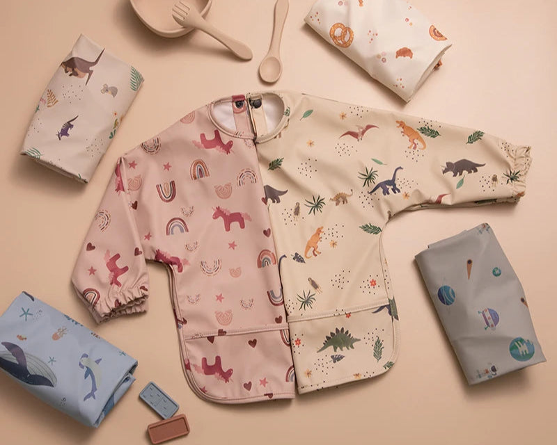 Kidslands® | Bavoir waterproof manches longues – Anti-taches