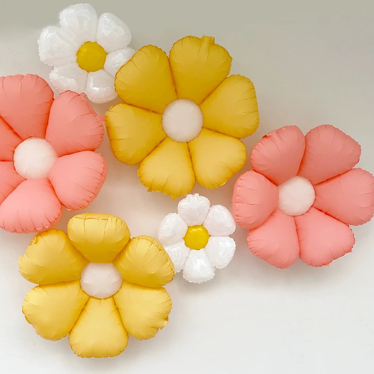 Kidslands® - Lot de 6 Ballons Fleurs Marguerites – Décoration Anniversaire & Baby Shower Bohème