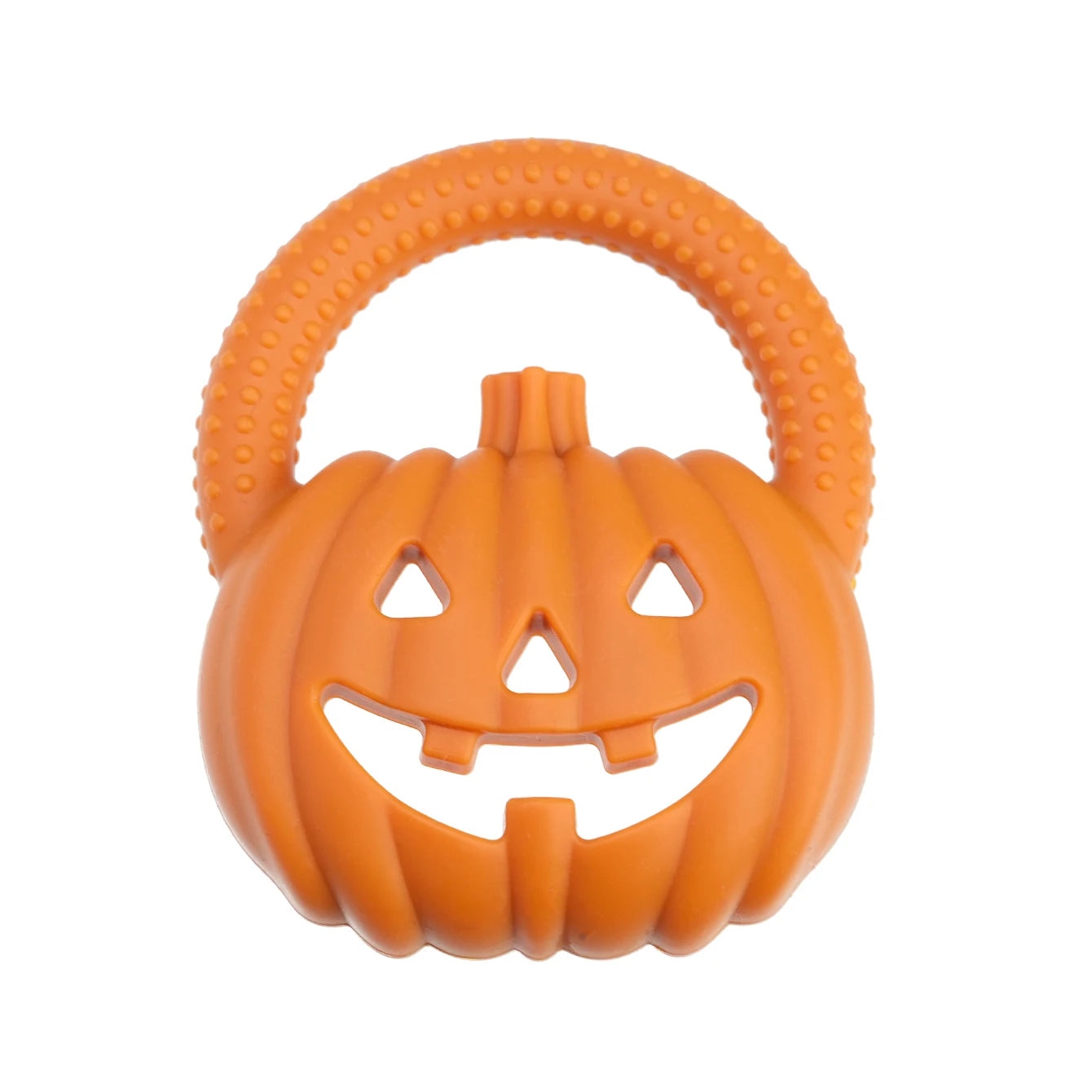 Kidslands® | Anneau de Dentition Silicone Bébé Citrouille – Jouet Sensoriel à Mâcher