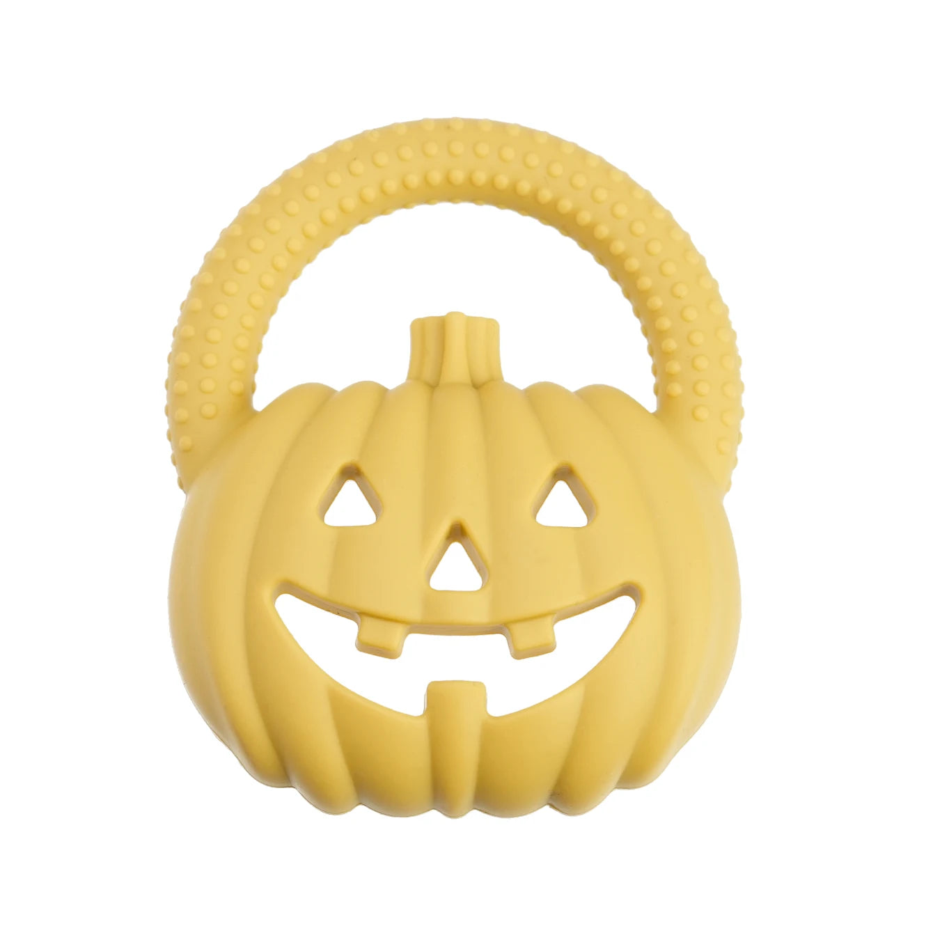 Kidslands® | Anneau de Dentition Silicone Bébé Citrouille – Jouet Sensoriel à Mâcher