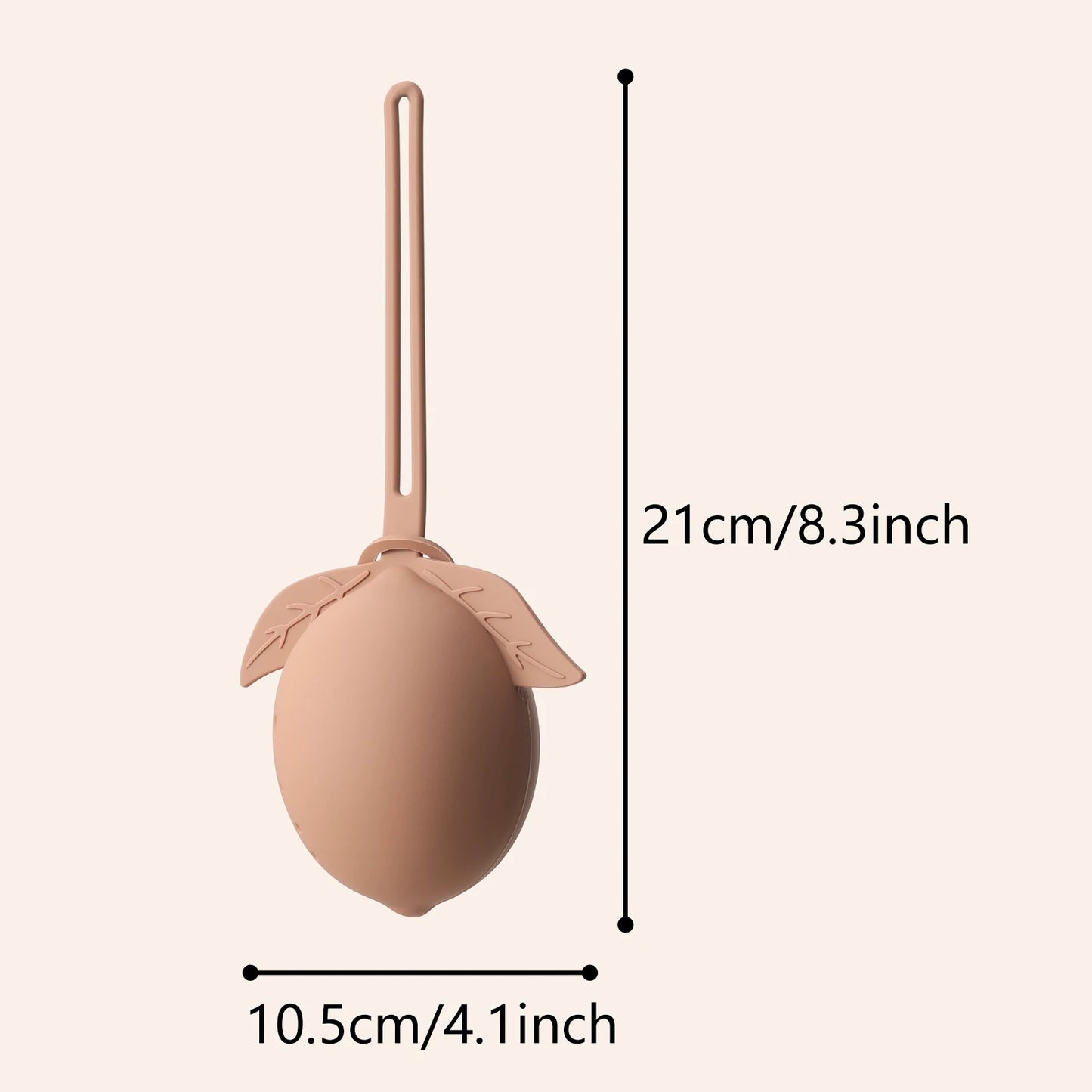 Kidslands® | Boîte de Rangement Tétine Bébé en Silicone – Sans BPA - Étui Portable Hygiénique Motif Citron