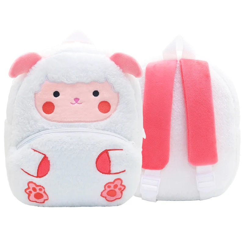 Kidslands® - Sac à Dos Enfant Peluche Animal – Sac Crèche & Maternelle Mixte Doux et Coloré
