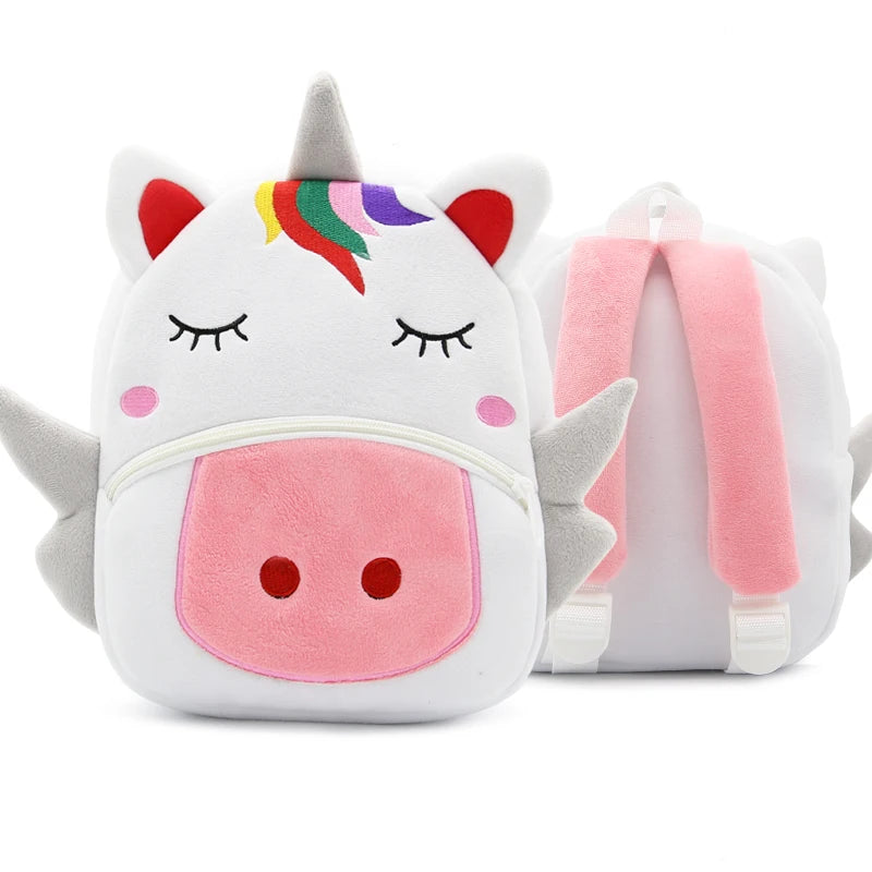Kidslands® - Sac à Dos Enfant Peluche Animal – Sac Crèche & Maternelle Mixte Doux et Coloré
