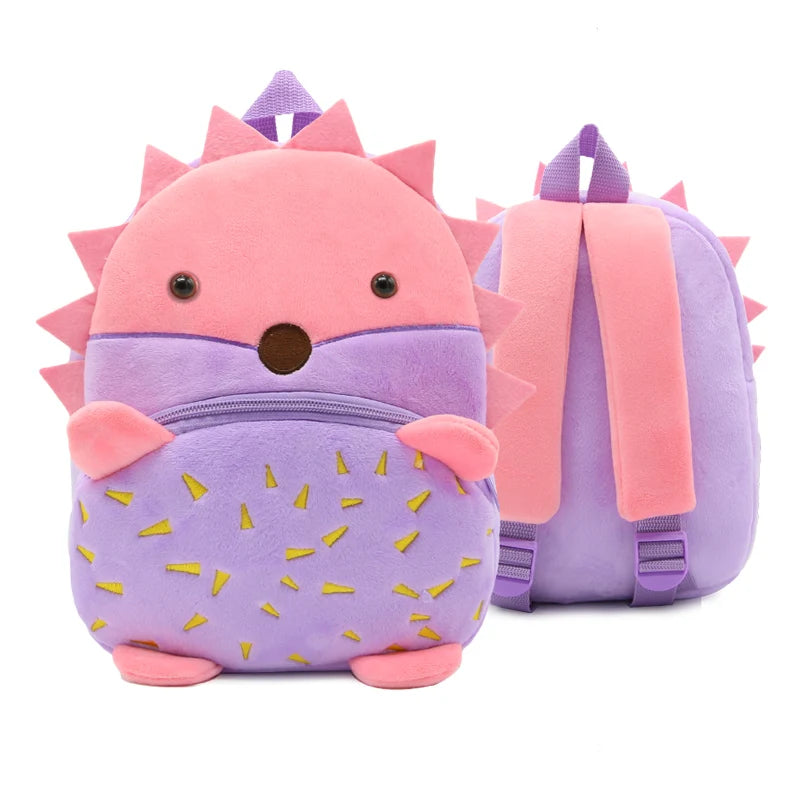 Kidslands® - Sac à Dos Enfant Peluche Animal – Sac Crèche & Maternelle Mixte Doux et Coloré