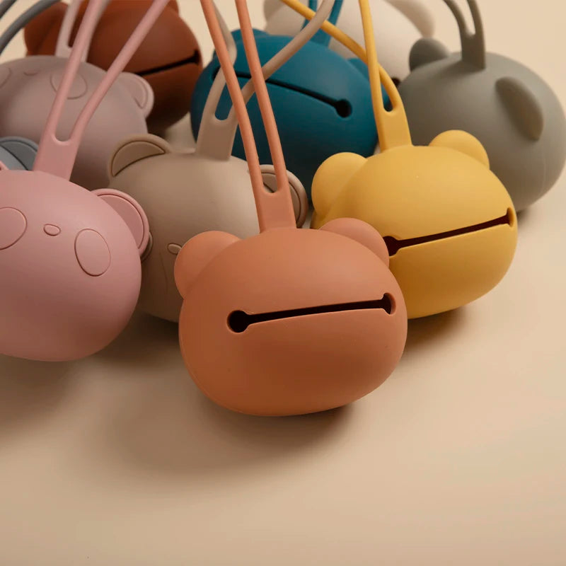 Kidslands® | Boîte porte-tétine en silicone alimentaire – Nomade & sans BPA
