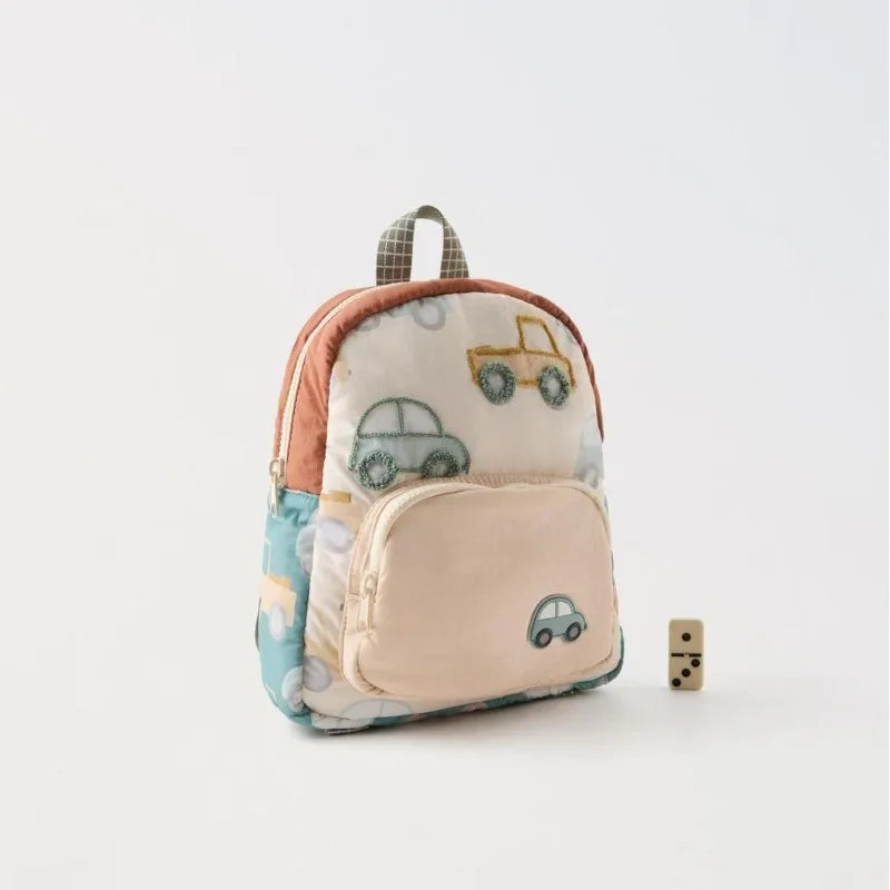 Kidslands® | Sac à Dos Enfant Voiture Brodée – Léger et Multifonction pour Maternelle, Crèche & Sorties
