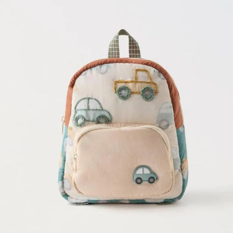 Kidslands® | Sac à Dos Enfant Voiture Brodée – Léger et Multifonction pour Maternelle, Crèche & Sorties