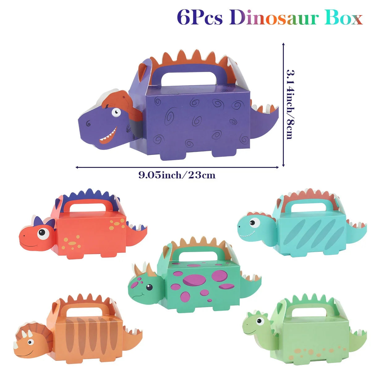 Kidslands® - Présentoir à Cupcakes Dinosaure & Accessoires Anniversaire Thème Dino : Box Bonbons, Décorations