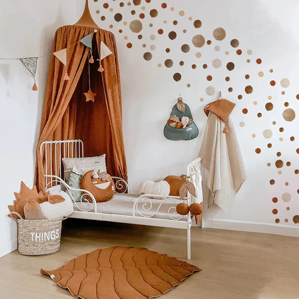 Kidslands® | Stickers Muraux 140 Pois Bohèmes – Décoration Murale Enfant & Bébé Amovible