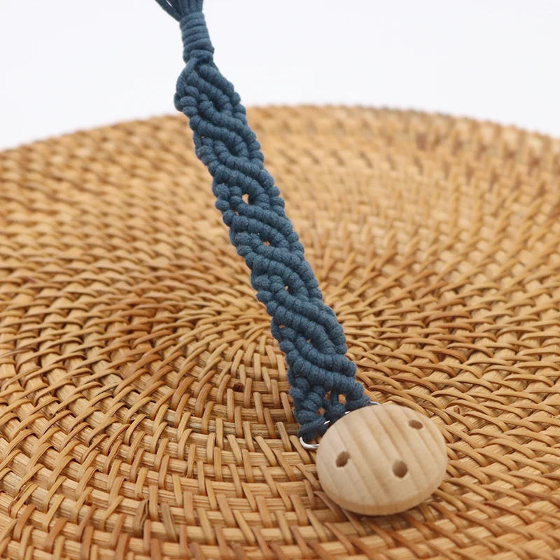 Kidslands® – Attache-Tétine Macramé en Coton | Fait Main, Chic & Naturelle