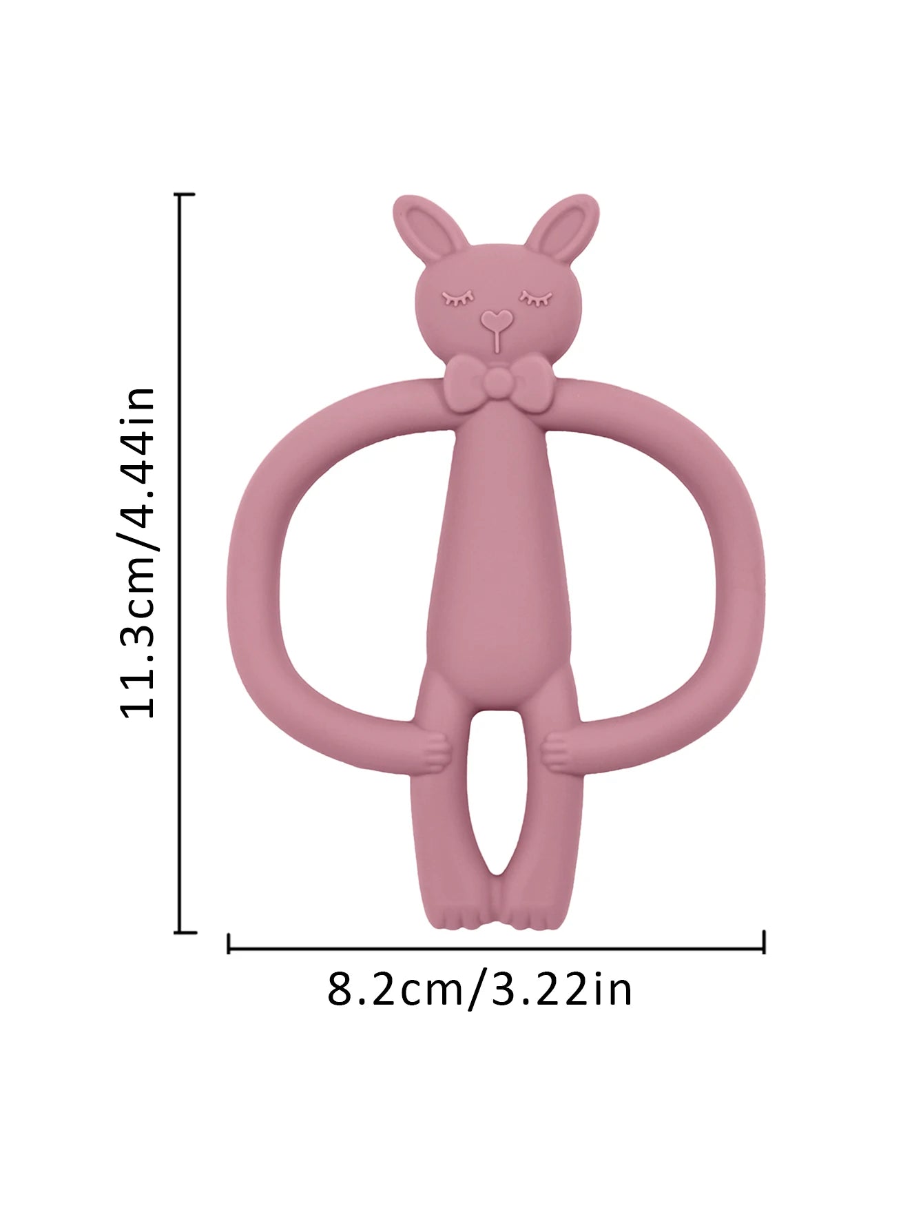 Kidslands® | Anneau de Dentition Silicone Bébé en Forme de Lapin – Sans BPA