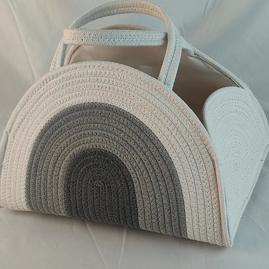 Kidslands® | Panier de Rangement Portable Bébé avec Poignées – Organisateur Pour Couches, Jouets & Accessoires