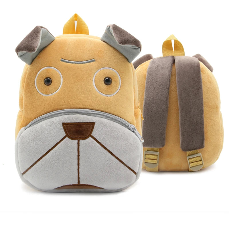 Kidslands® - Sac à Dos Enfant Peluche Animal – Sac Crèche & Maternelle Mixte Doux et Coloré