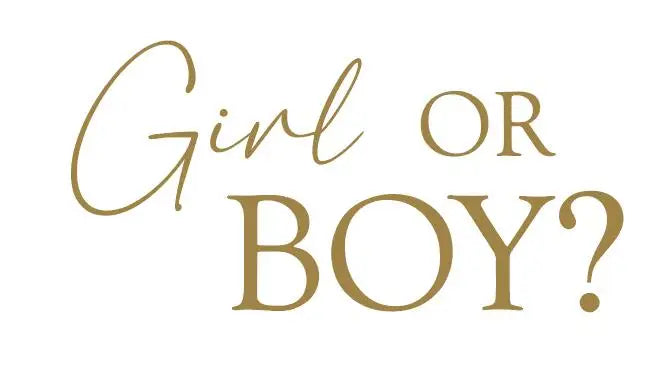 Kidslands® – Sticker “Girl or Boy?” pour Baby Shower | Déco Texte pour Miroir, Tableau ou Entrée Gender Reveal