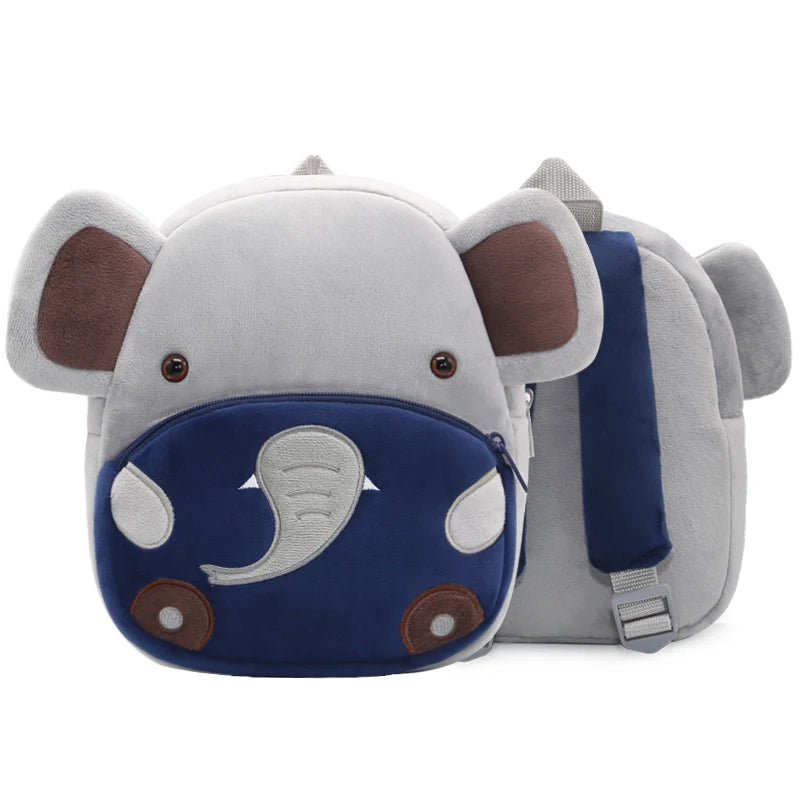 Kidslands® - Sac à Dos Enfant Peluche Animal – Sac Crèche & Maternelle Mixte Doux et Coloré