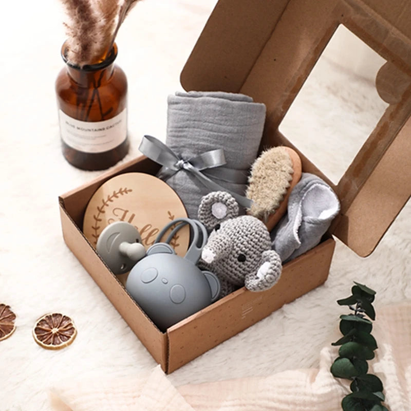 Kidslands® | Coffret Naissance Bébé – Set Cadeau - 7 pièces