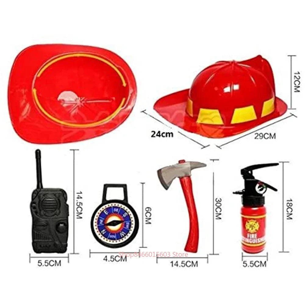 Kidslands® | Déguisement Enfant Pompier – Costume Halloween & Fête | Uniforme et Accessoires Cosplay Garçon