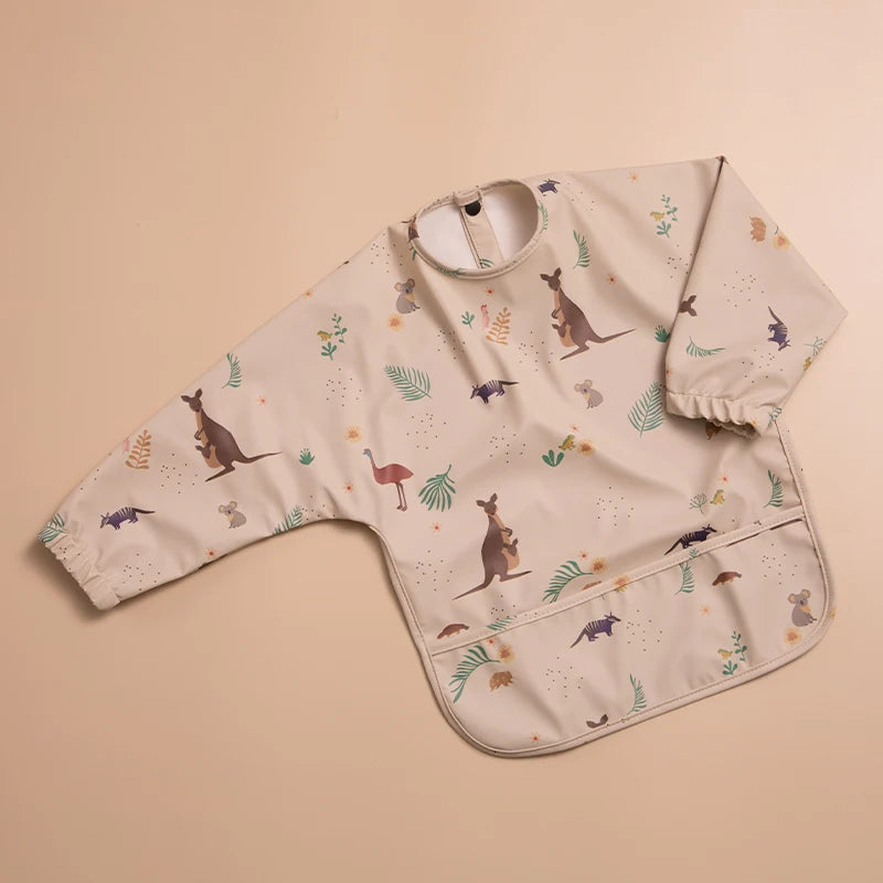 Kidslands® | Bavoir waterproof manches longues – Anti-taches