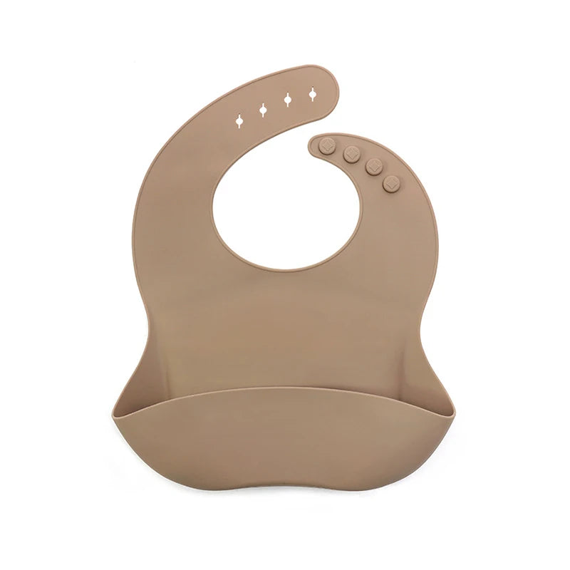 Kidslands® | Bavoir bébé en silicone souple – Minimaliste