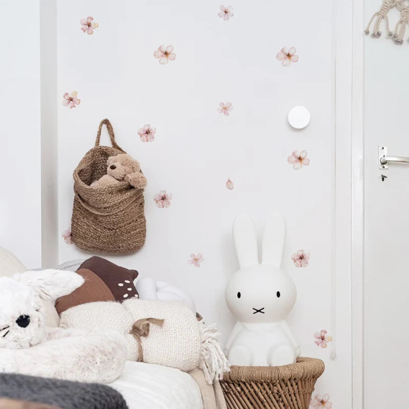 Kidslands® | Stickers Muraux Fleurs Sakura Roses – Déco Murale Style Bohème