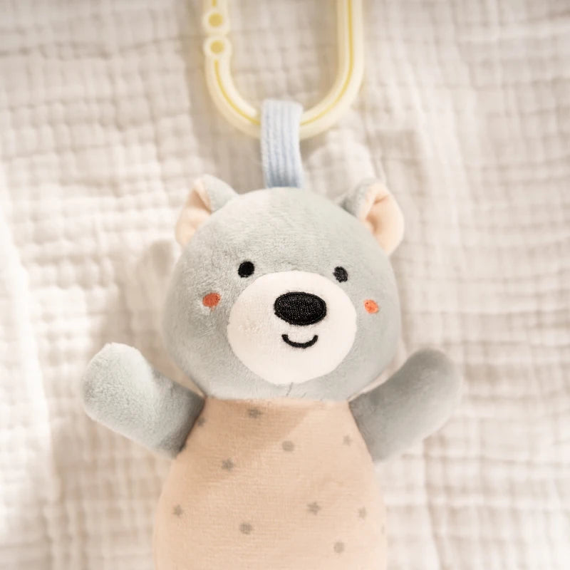 Kidslands® | Jouet suspendu d’éveil bébé – Hochet animal doux à accrocher