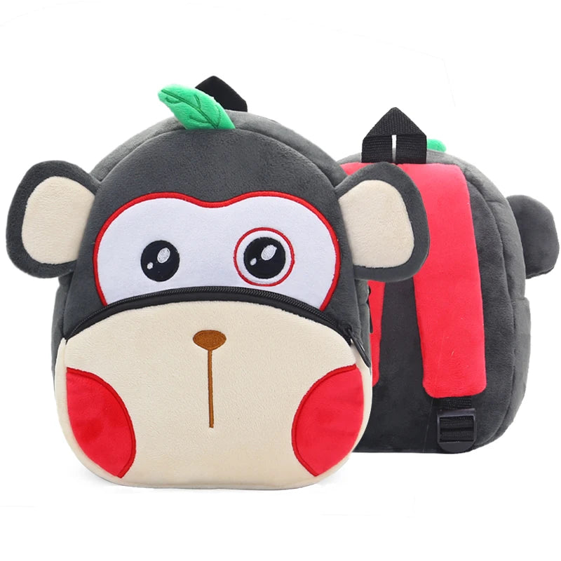 Kidslands® - Sac à Dos Enfant Peluche Animal – Sac Crèche & Maternelle Mixte Doux et Coloré
