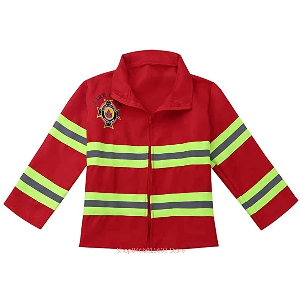 Kidslands® | Déguisement Enfant Pompier – Costume Halloween & Fête | Uniforme et Accessoires Cosplay Garçon