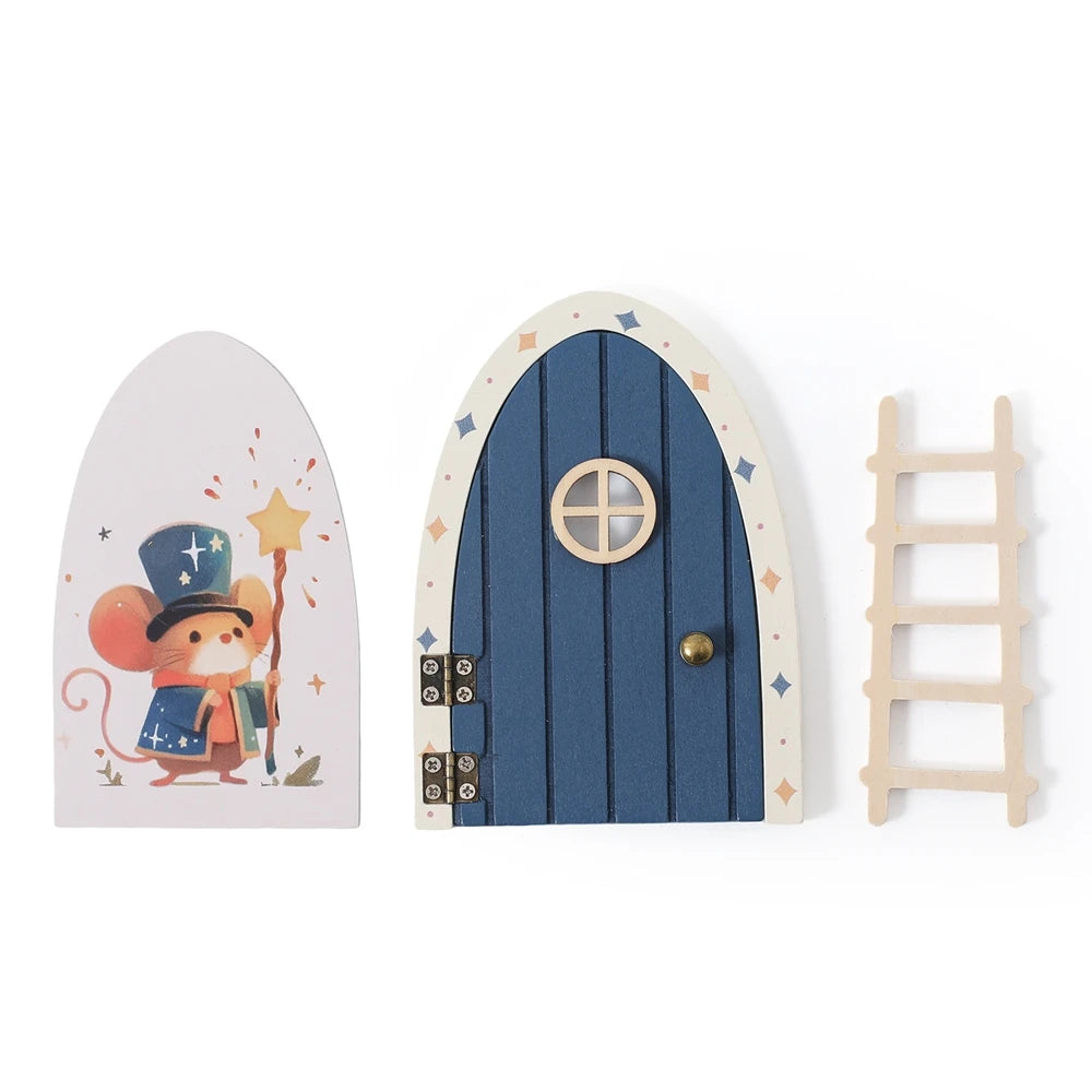 Kidslands® – Mini Porte Souris en Bois | Décoration Murale Poétique pour Chambre enfant