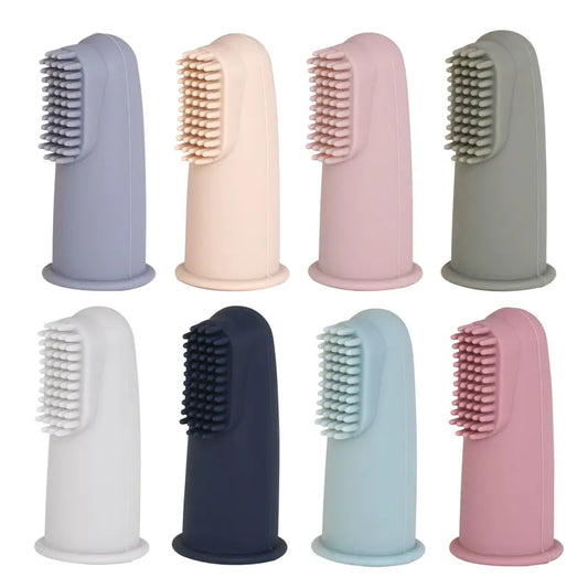 Kidslands® | Brosse à Dents Doigt Bébé Silicone Sans BPA – Set Hygiène Dentaire
