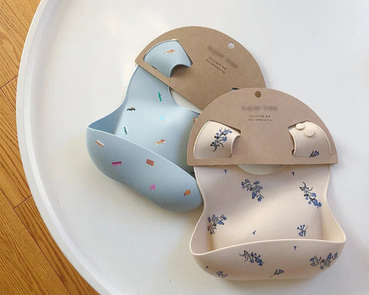 Kidslands® | Bavoir bébé en silicone souple – Minimaliste