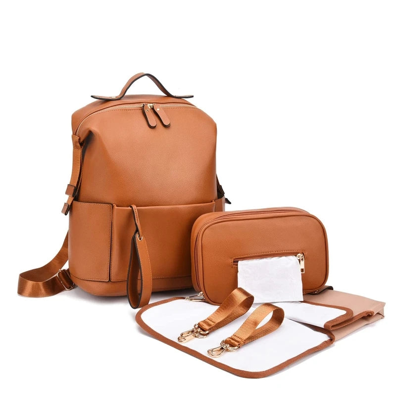 Kidslands® | Sac à Langer Elégant Multifonction Grande Capacité – Sac à Dos Maternité