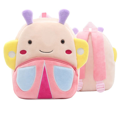 Kidslands® - Sac à Dos Enfant Peluche Animal – Sac Crèche & Maternelle Mixte Doux et Coloré