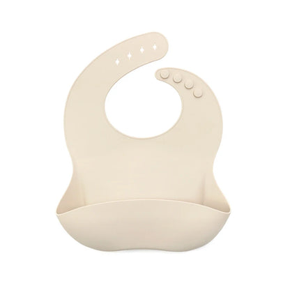 Kidslands® | Bavoir bébé en silicone souple – Minimaliste