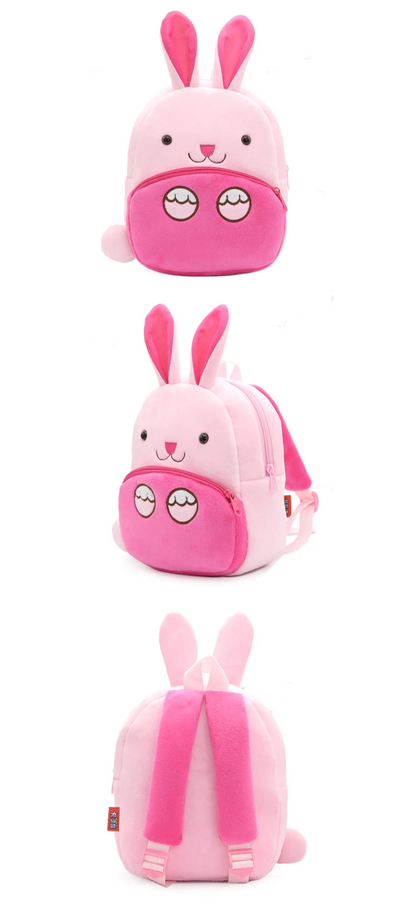 Kidslands® - Sac à Dos Enfant Peluche Animal – Sac Crèche & Maternelle Mixte Doux et Coloré